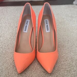 Steve Madden Vibrant Orange Heels